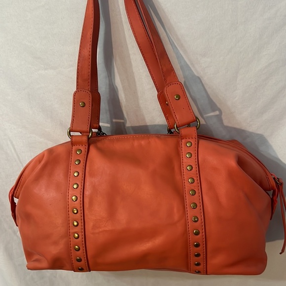 Kenneth Cole Reaction Barrell Stylish Orange Women's Bag - Picture 5 of 10